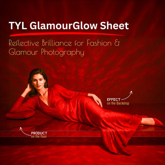 TYL ™ GlamourGlow Sheet – Reflective Brilliance for Fashion & Glamour Photography