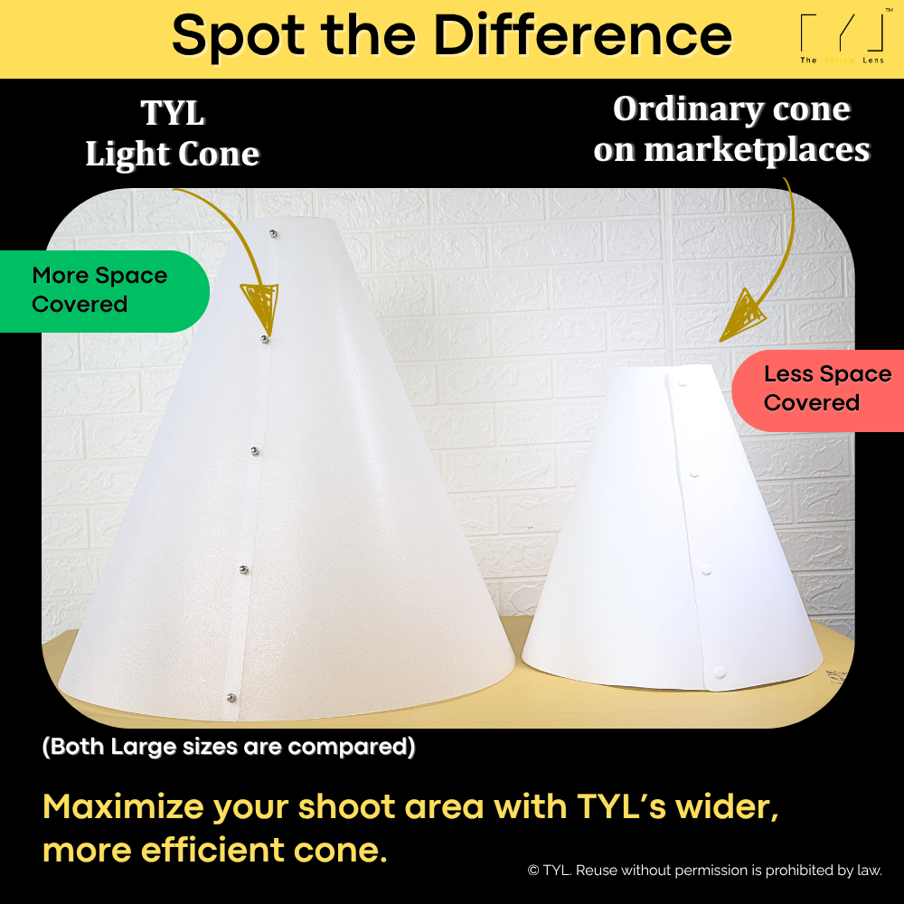 TYL ™ Anti-Reflection Light Cone for Photography