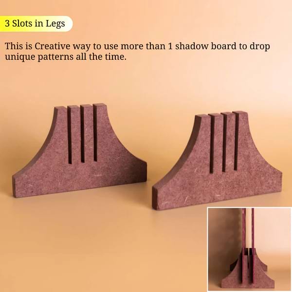 Slot legs for shadow panel kit