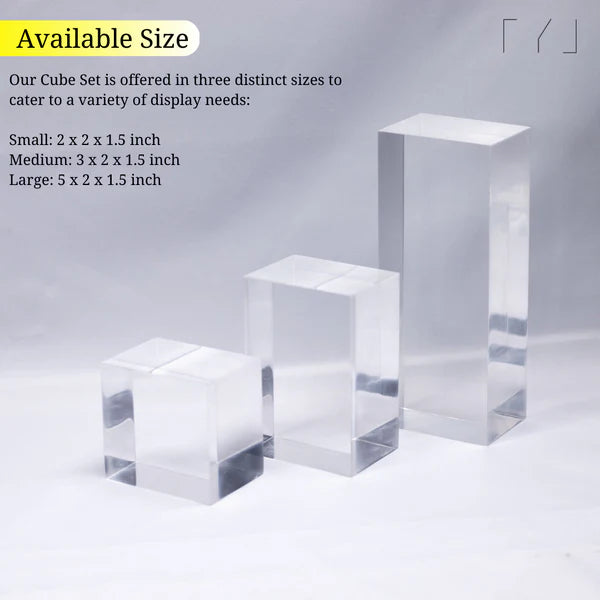 TYL Clear Acrylic Cube Set