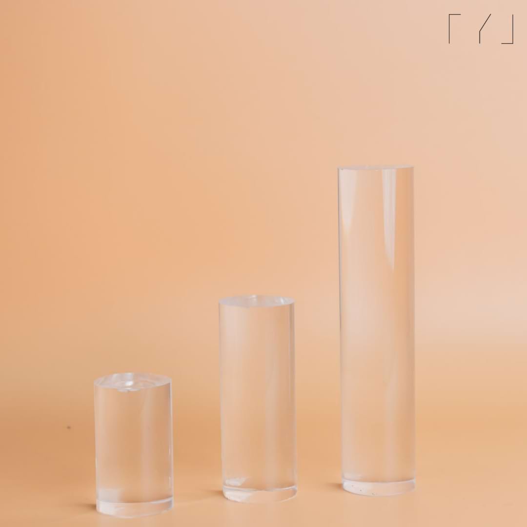 TYL Versatile Acrylic Display Cylinders - for E-commerce photography