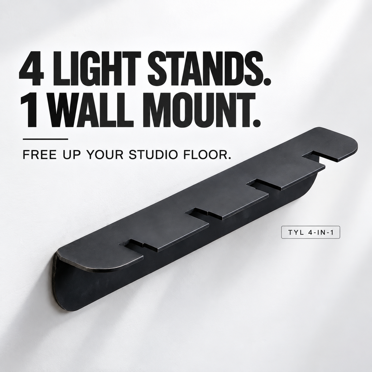 TYL 4-in-1 Light Stand Wall Mount