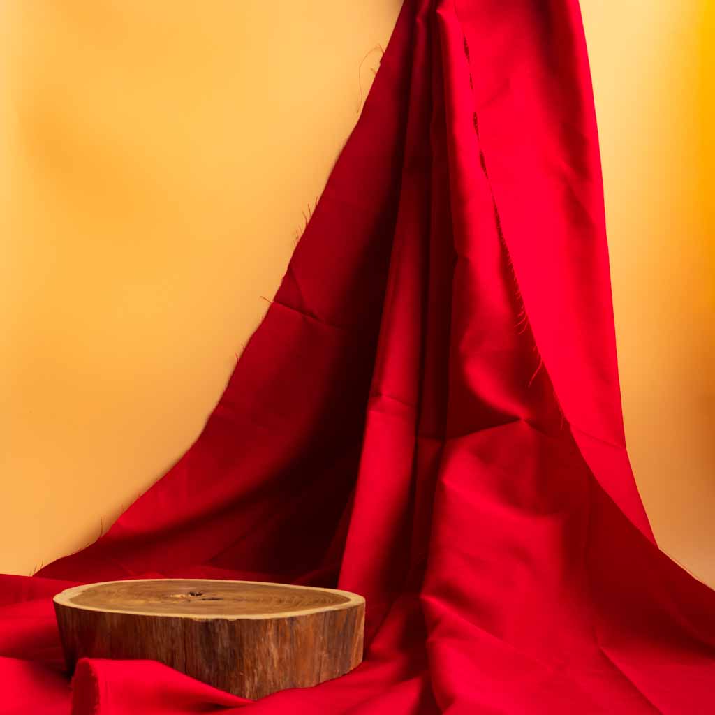 Red Luxe Crepe Display Cloth for Professional Photography Backdrop