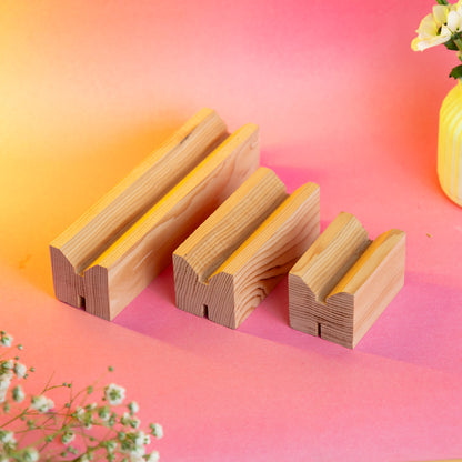 TYL ™ Wooden Multipurpose Ring Display Stand Set (Set of 3)